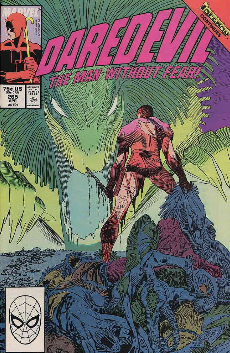 DAREDEVIL #265 1989 Daredevil MARVEL COMCS