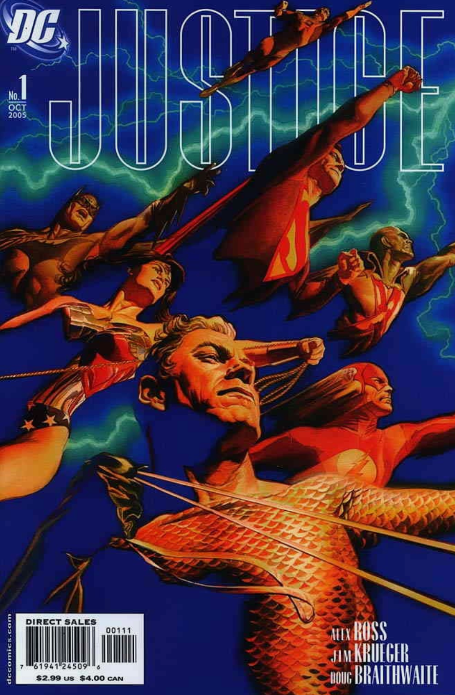 JUSTICE #1 2005 HEROES ALEX ROSS Justice League of America DC COMCS