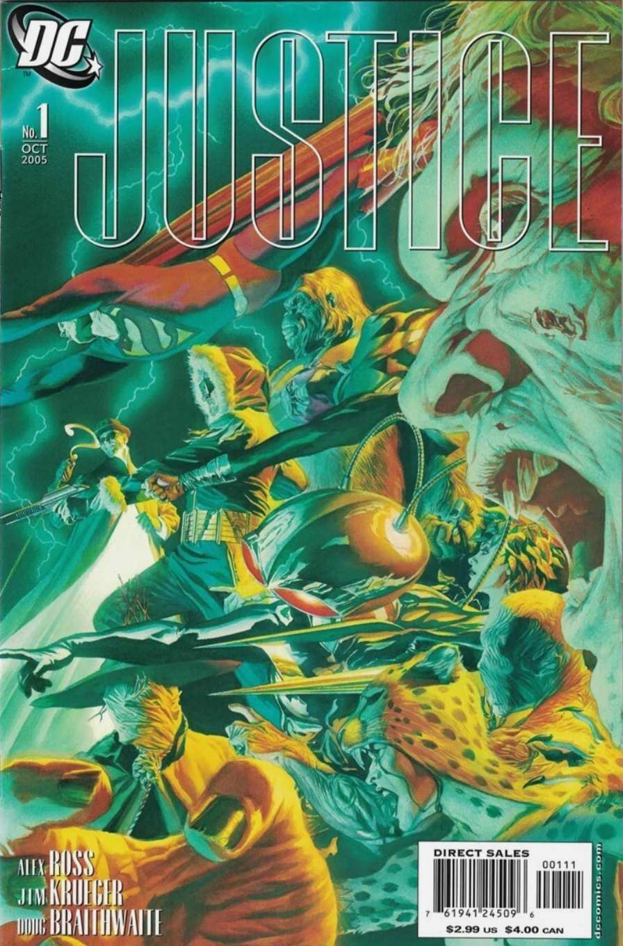 JUSTICE #1 2005 VILLAINS ALEX ROSS Justice League of America DC COMCS