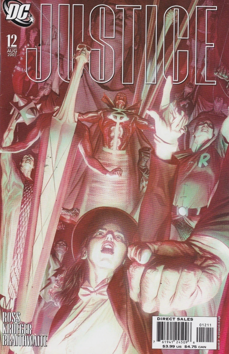 JUSTICE #12 2007 ALEX ROSS Justice League of America DC COMCS