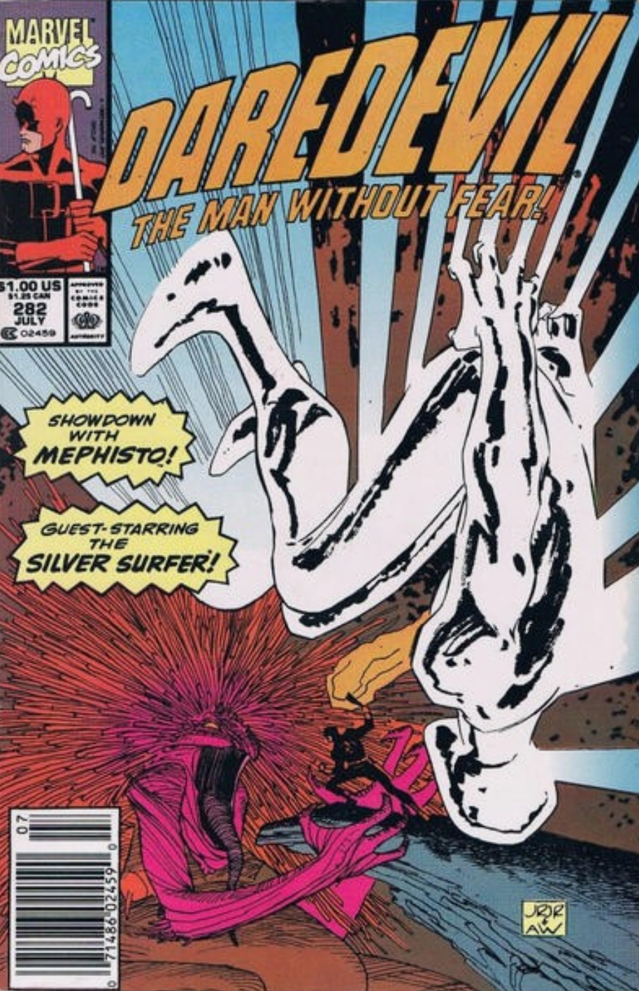 DAREDEVIL #282 1990 NEWSSTAND Daredevil MARVEL COMCS