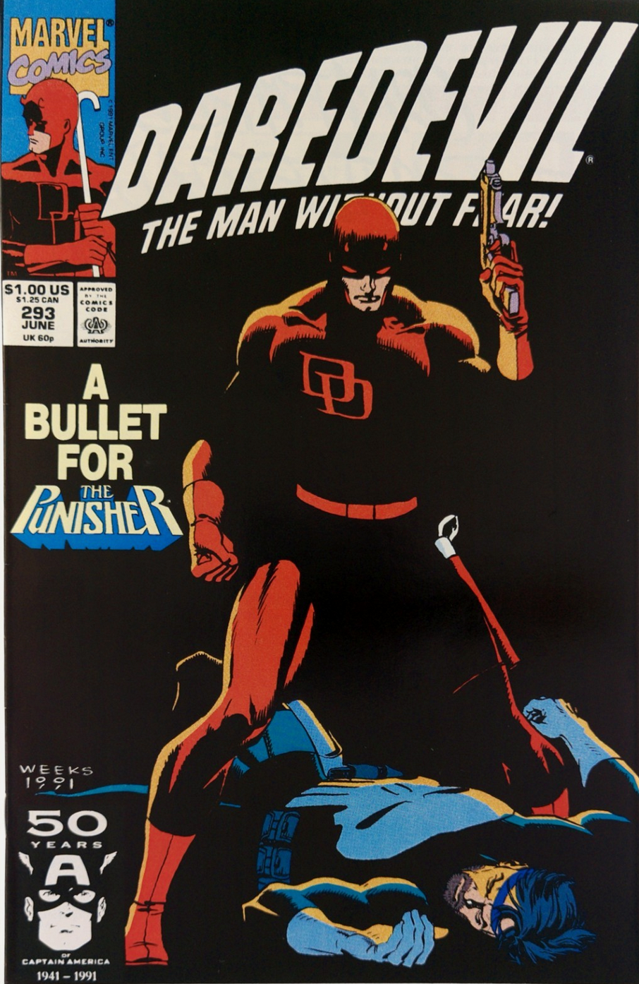 DAREDEVIL #293 1991 Daredevil MARVEL COMCS