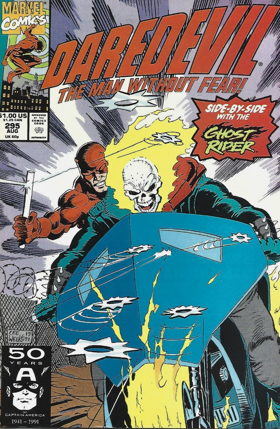 DAREDEVIL #295 1991 Daredevil MARVEL COMCS