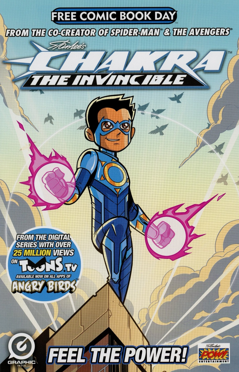 CHAKRA THE INVINCIBLE #1 FCBD UNSTAMPED 2015 CHAPTERHOUSE PUBLISHING, INC