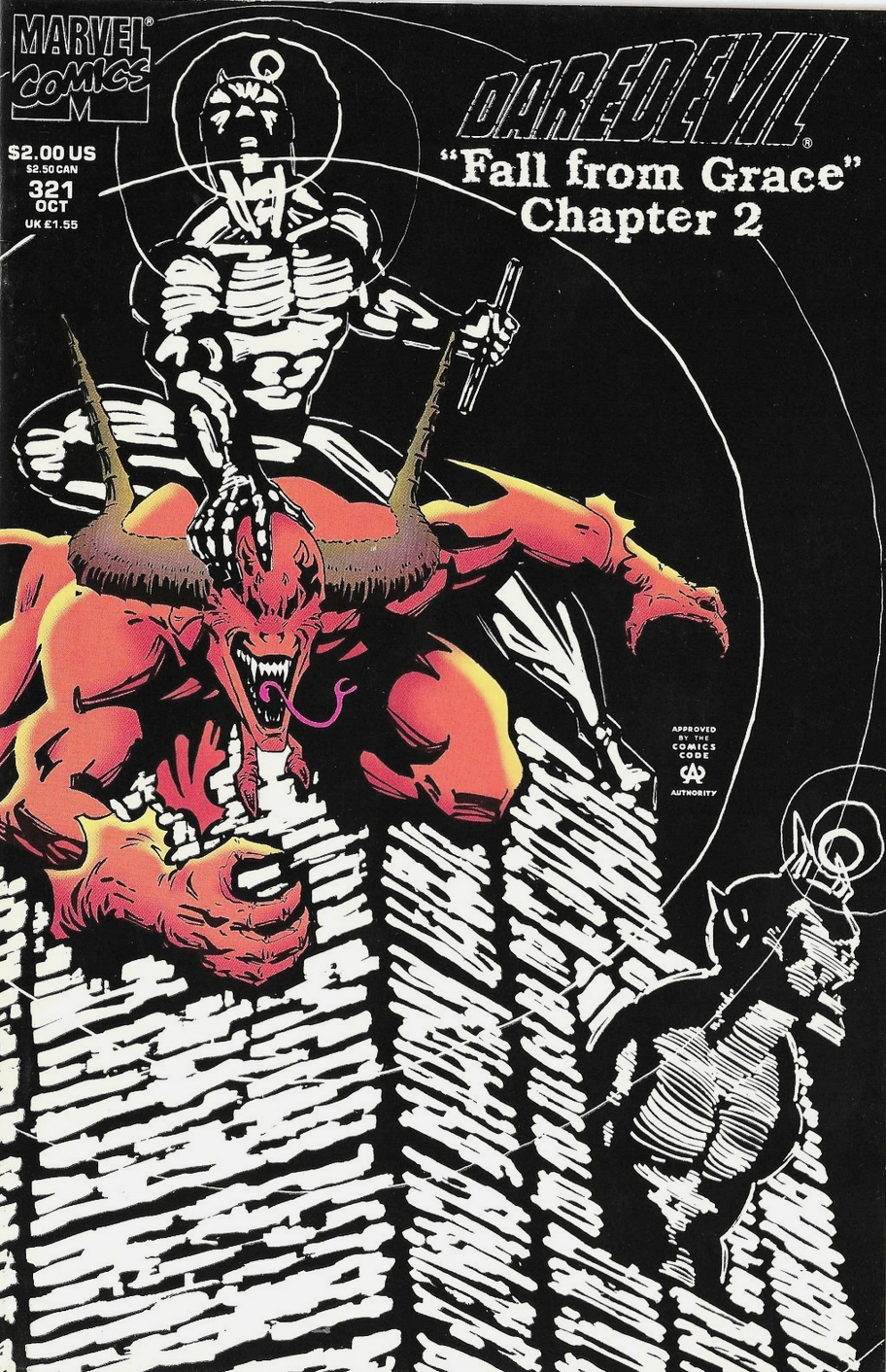 DAREDEVIL #321 GLOW IN THE DARK 1993 Daredevil MARVEL COMCS