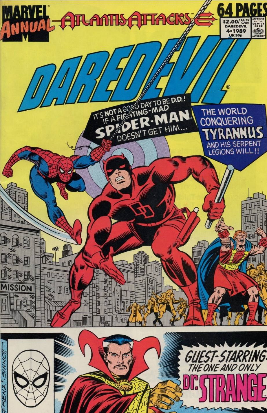 DAREDEVIL ANNUAL #4 1989 Daredevil MARVEL COMCS