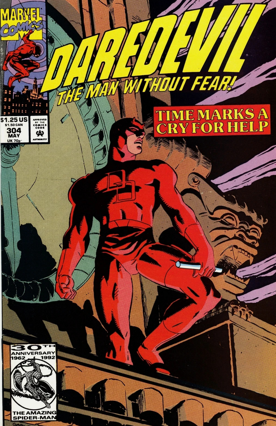 DAREDEVIL #304 1992 Daredevil MARVEL COMCS