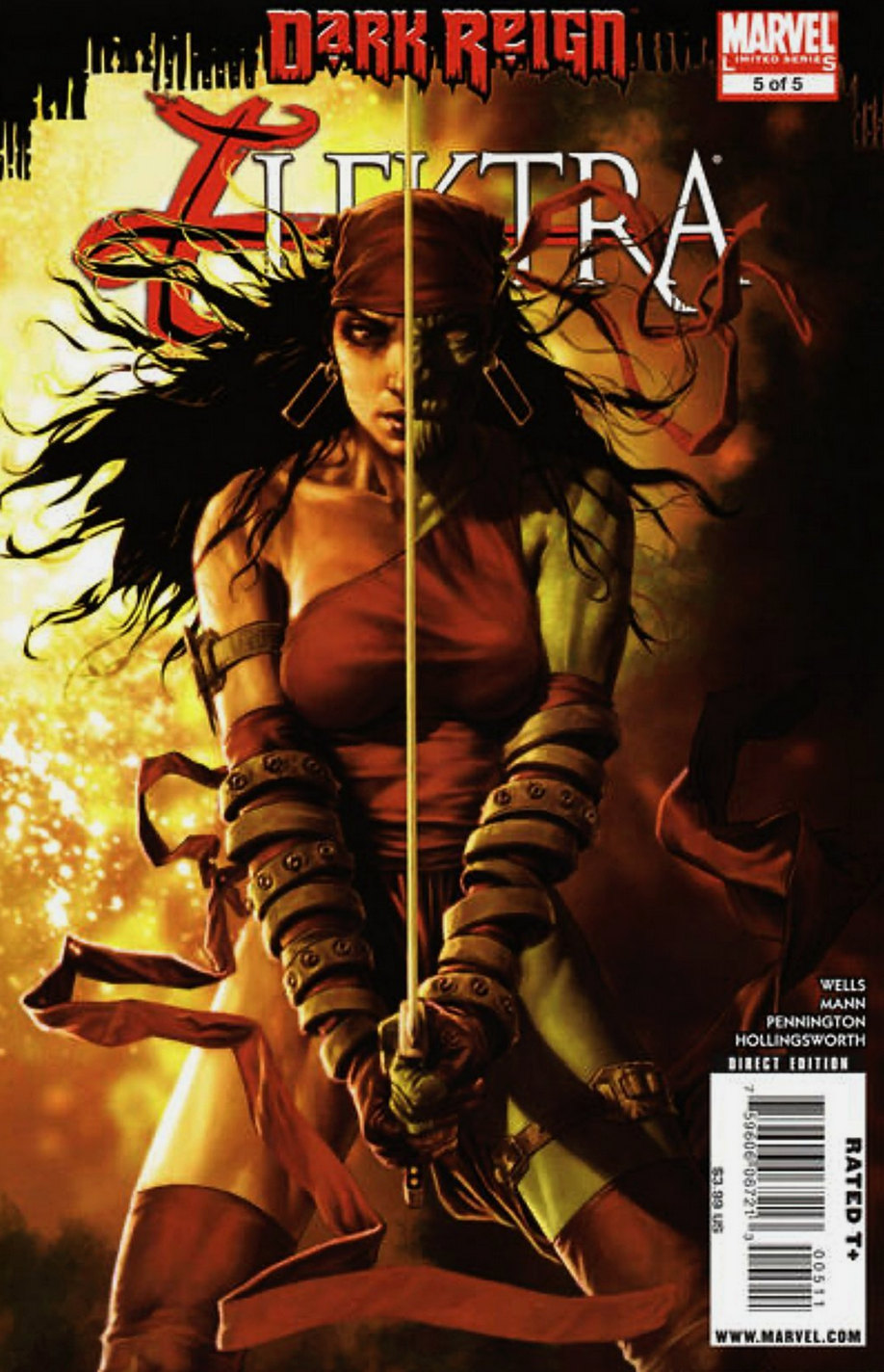DARK REIGN ELEKTRA #5 2009 BERMEJO Elektra MARVEL COMCS