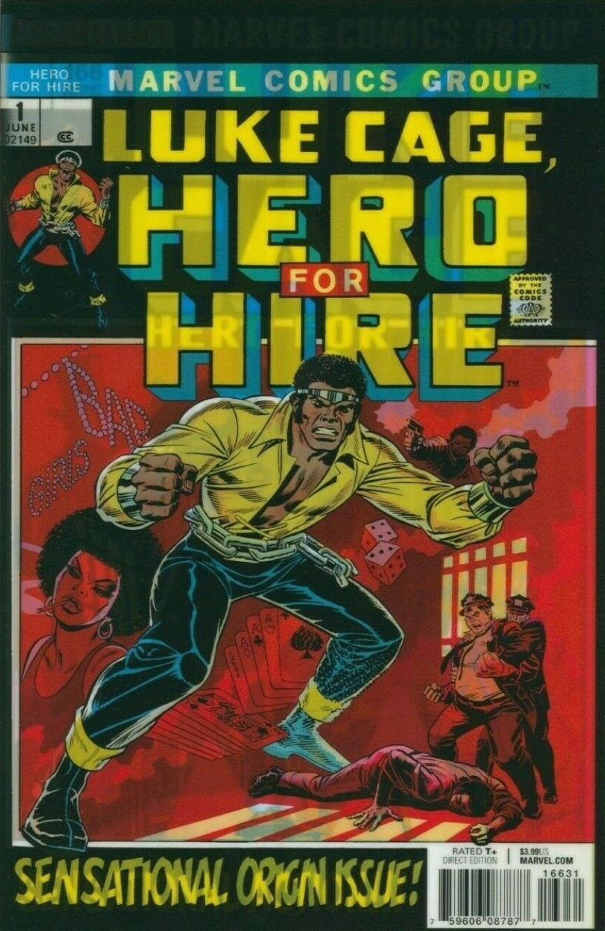LUKE CAGE #166 JOHNSON LENTICULAR VARIANT 2017 Luke Cage MARVEL COMCS