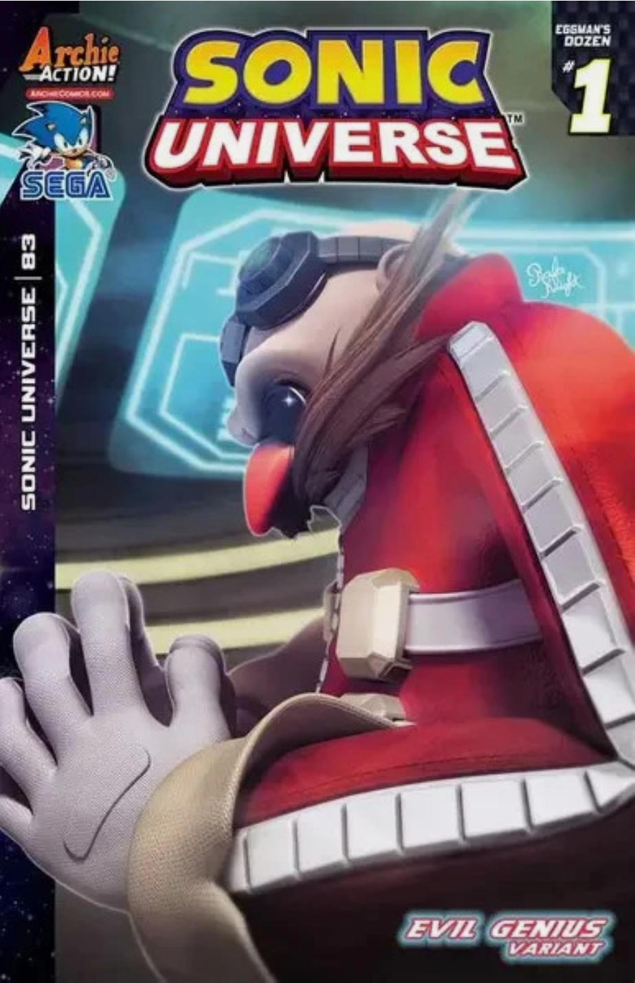SONIC UNIVERSE #83 EGGMANS DOZEN #1 EVIL GENIUS VARIANT Sonic the Hedgehog IDW PUBLISHING