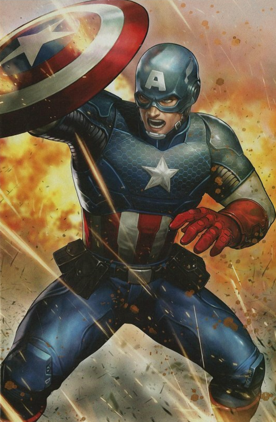 CAPTAIN AMERICA #11 YOON LEE MARVEL BATTLE LINES VIRGIN VARIANT 2019 Captain America MARVEL COMICS