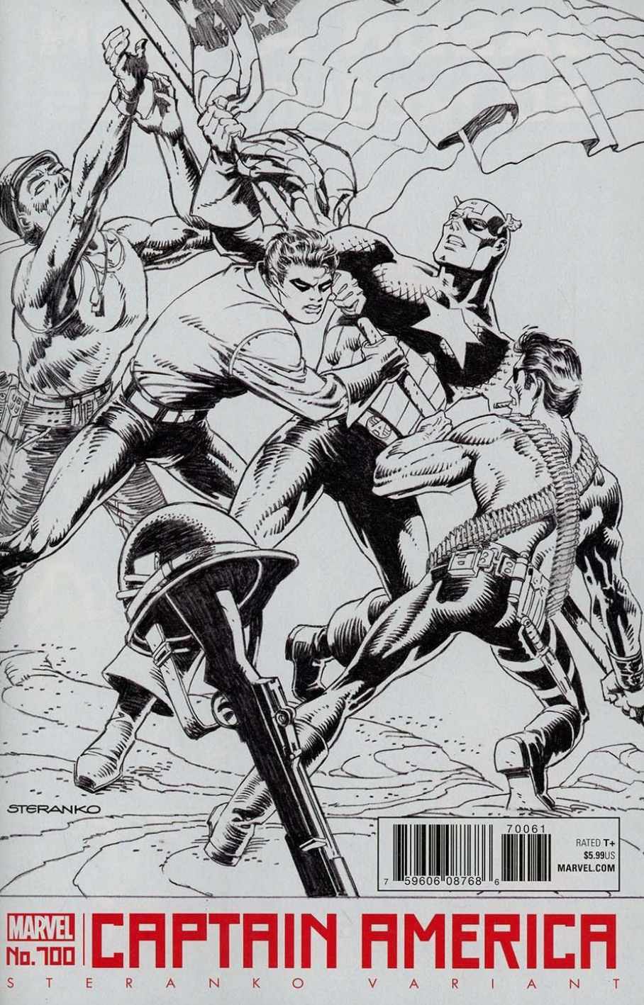 CAPTAIN AMERICA #1 STERANKO VARIANT 2018 Captain America MARVEL COMICS