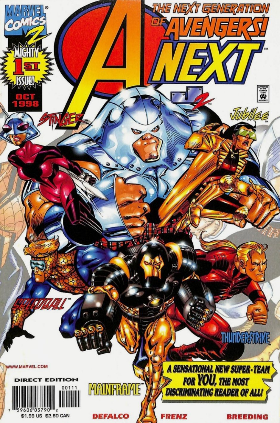 A-NEXT #1 1998 Avengers MARVEL COMICS