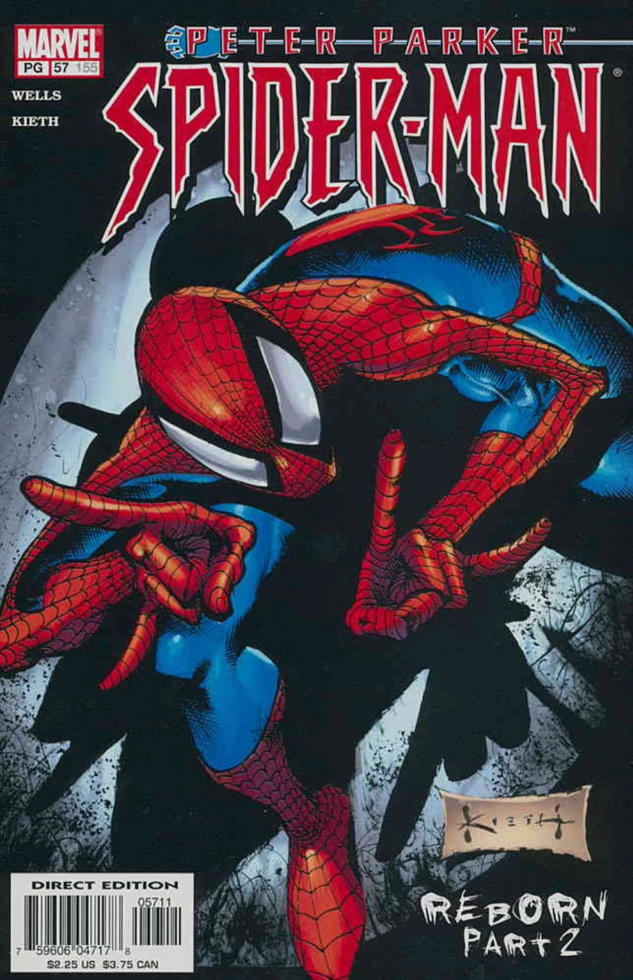 PETER PARKER SPIDER-MAN #57 SAM KIETH 2003