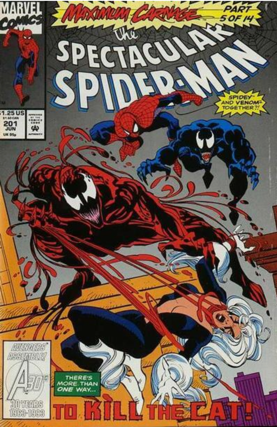 SPECTACULAR SPIDER-MAN #201 1993 Spectacular Spider-Man MARVEL COMCS