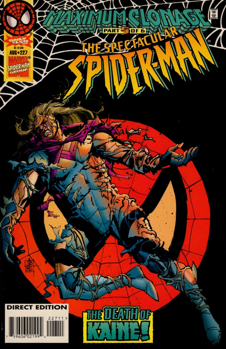 SPECTACULAR SPIDER-MAN #227 1995 Spectacular Spider-Man MARVEL COMCS