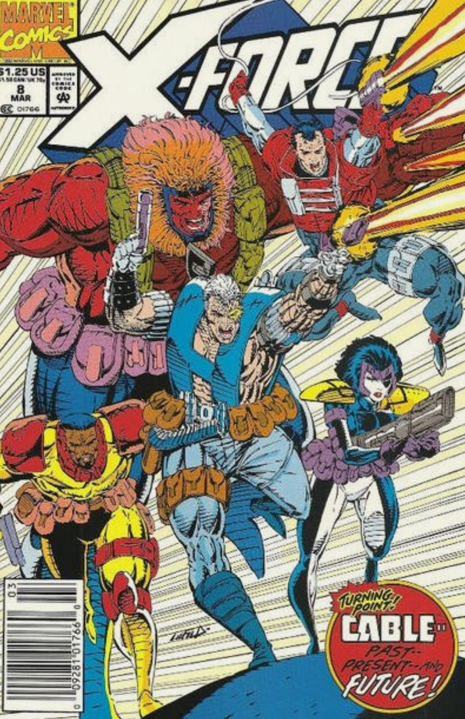 X-FORCE #8 1992 NEWSSTAND