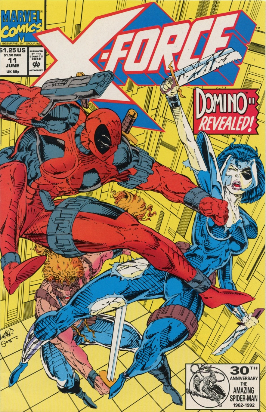 X-FORCE #11 1992 (1ST APP REAL DOMINO) X-Force MARVEL COMCS