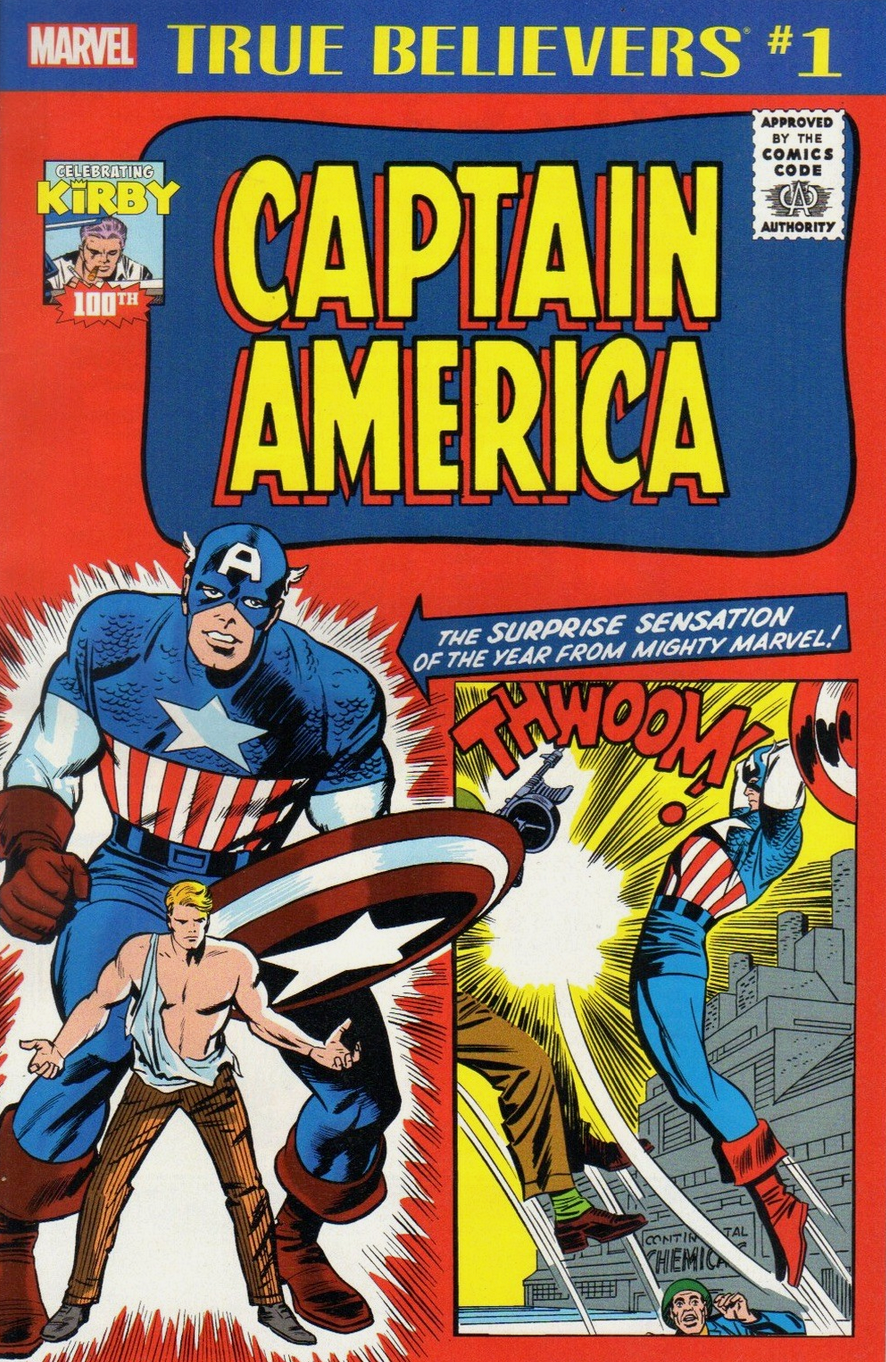 TRUBE BELIEVERS KIRBY 100TH CAPTAIN AMERICA #1 2017