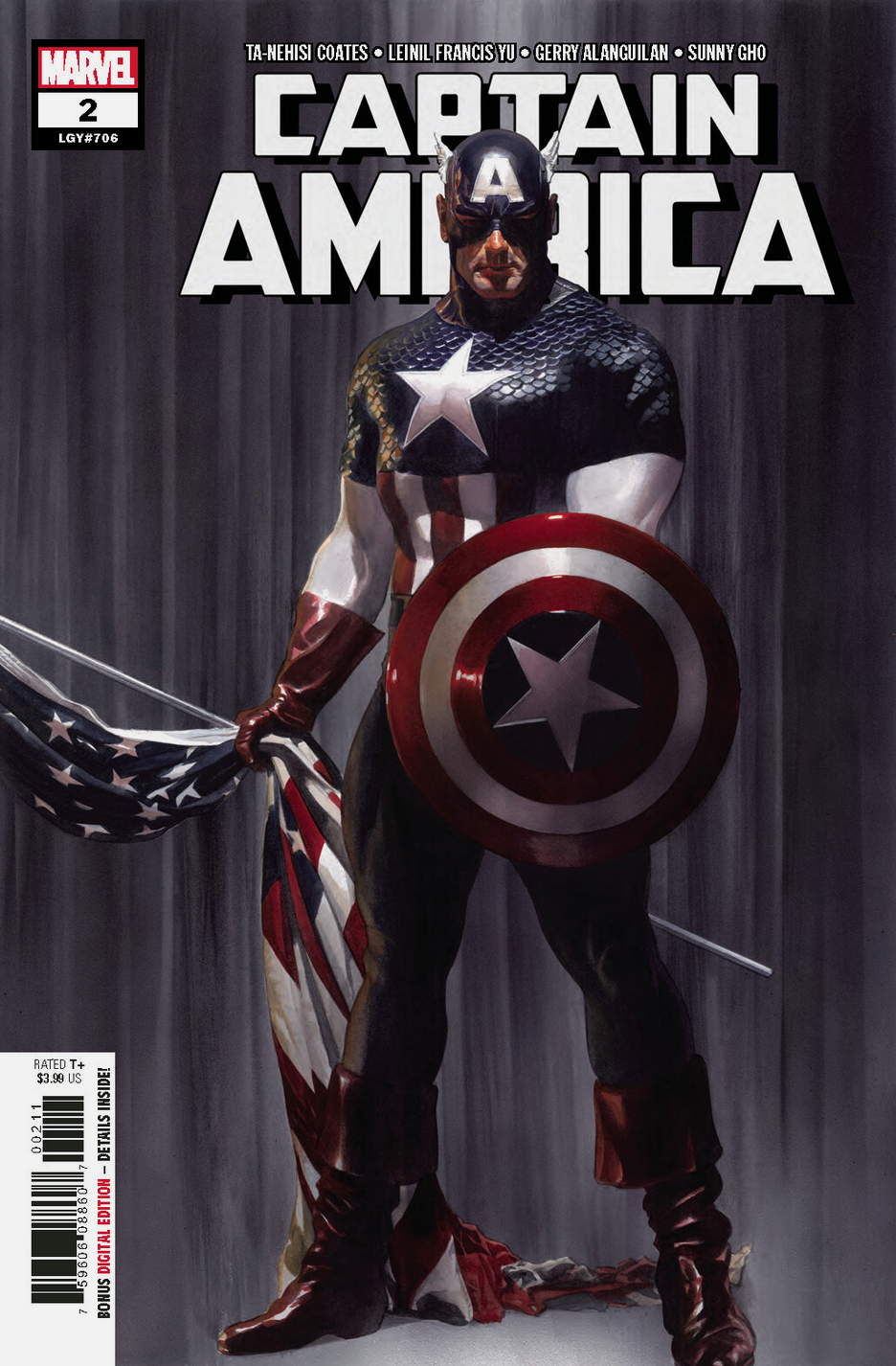 FREE CAPTAIN AMERICA #2 ALEX ROSS 2018 w/ $10 PURCHASE (Code: CAP250)