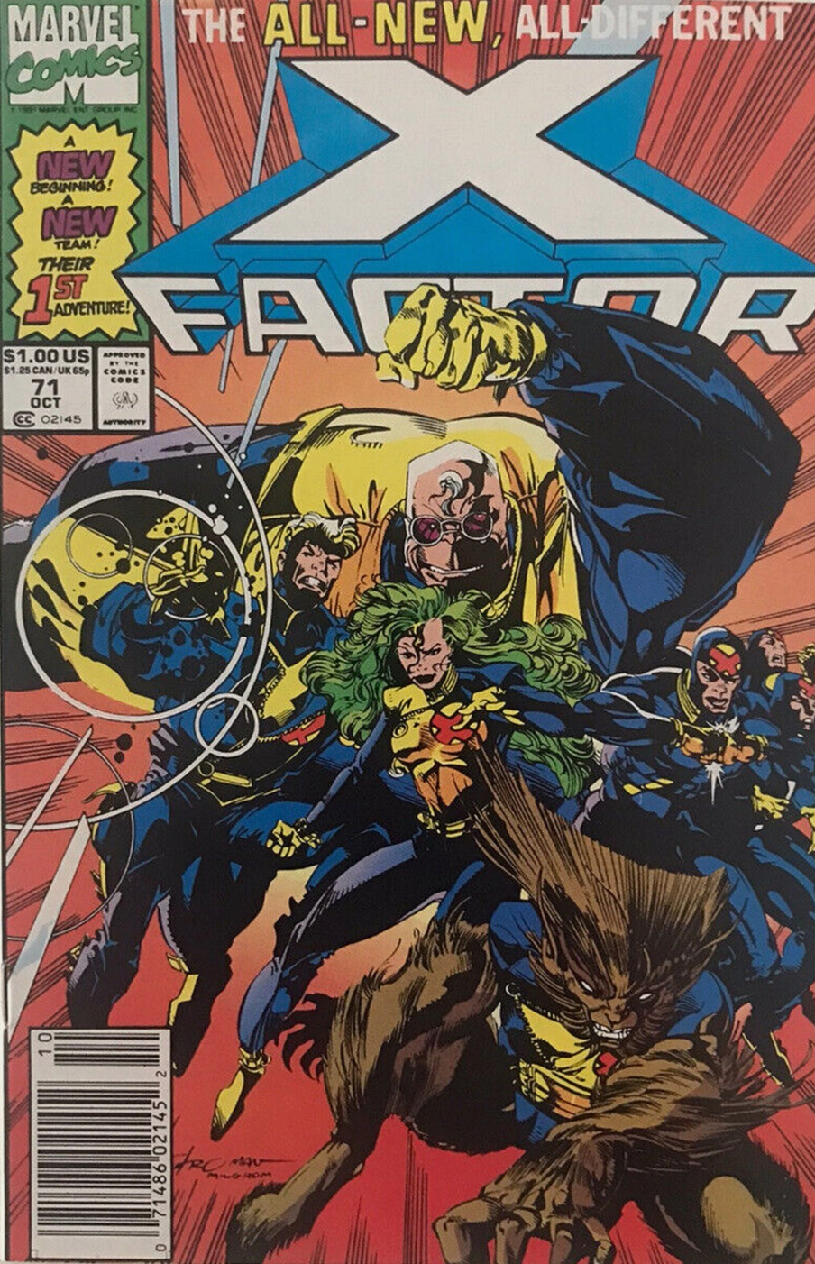 X-FACTOR #71 1991 NEWSSTAND X-Factor MARVEL COMICS