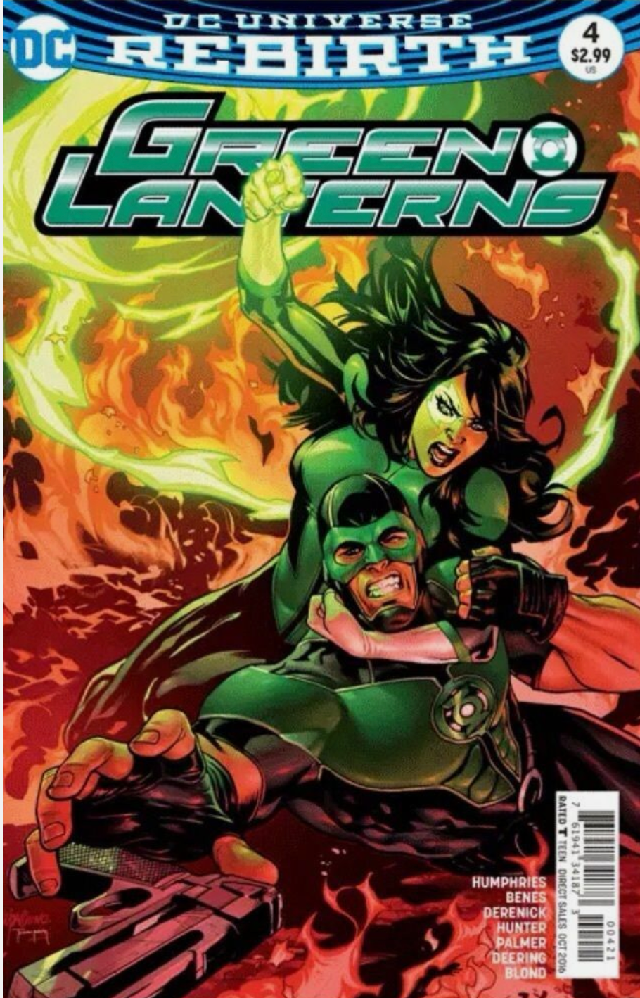 GREEN LANTERNS REBIRTH #4 VARIANT 2016 Green Lantern DC COMICS