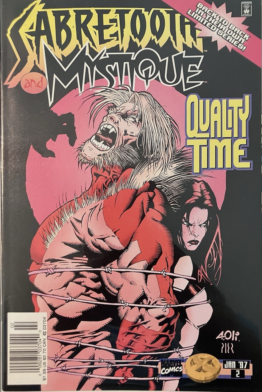 SABRETOOTH AND MYSTIQUE #2 1997 NEWSSTAND