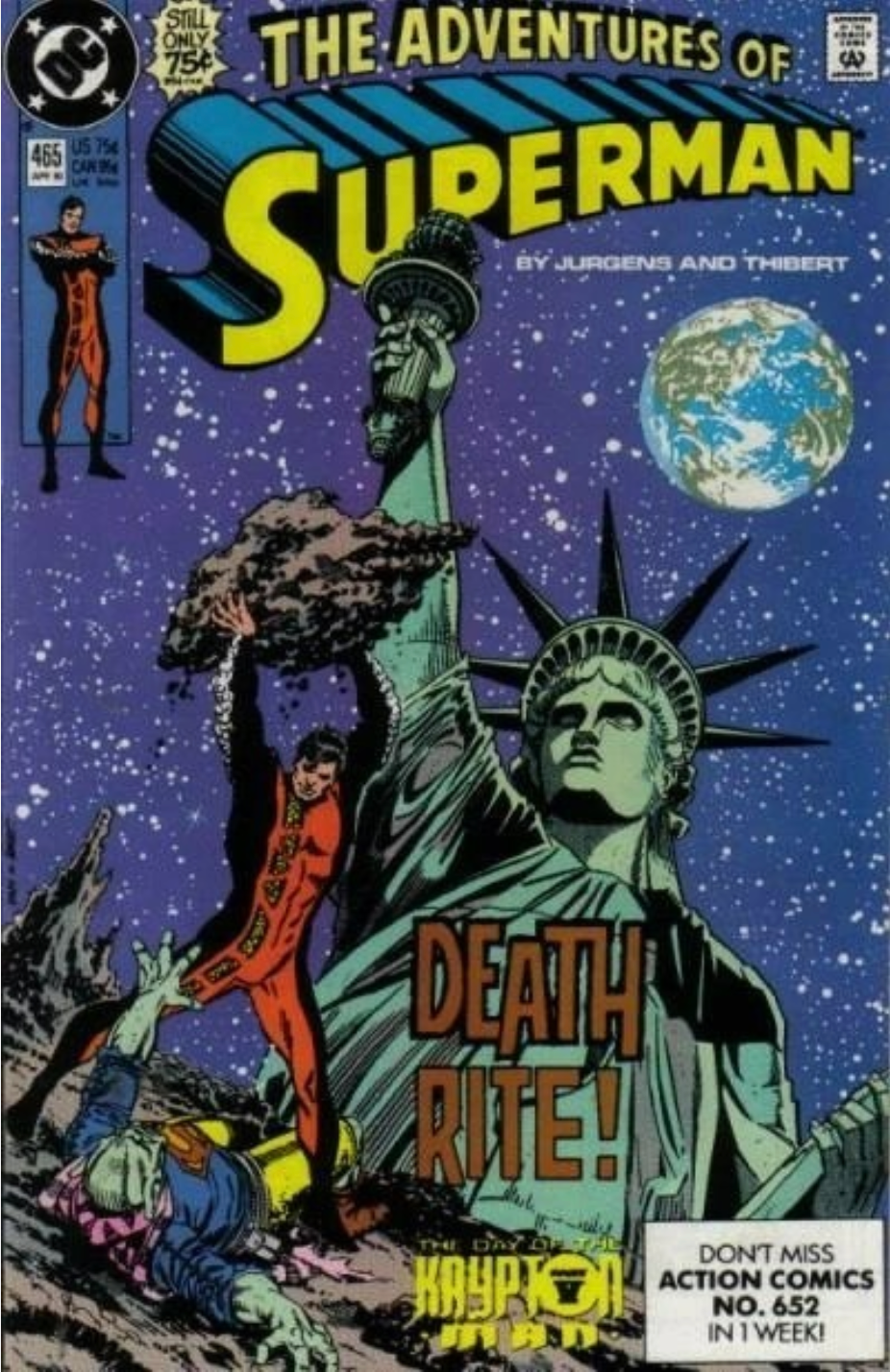 ADVENTURES OF SUPERMAN #465 1990