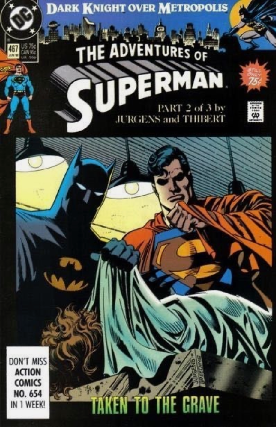 ADVENTURES OF SUPERMAN #467 1990 Superman DC COMCS