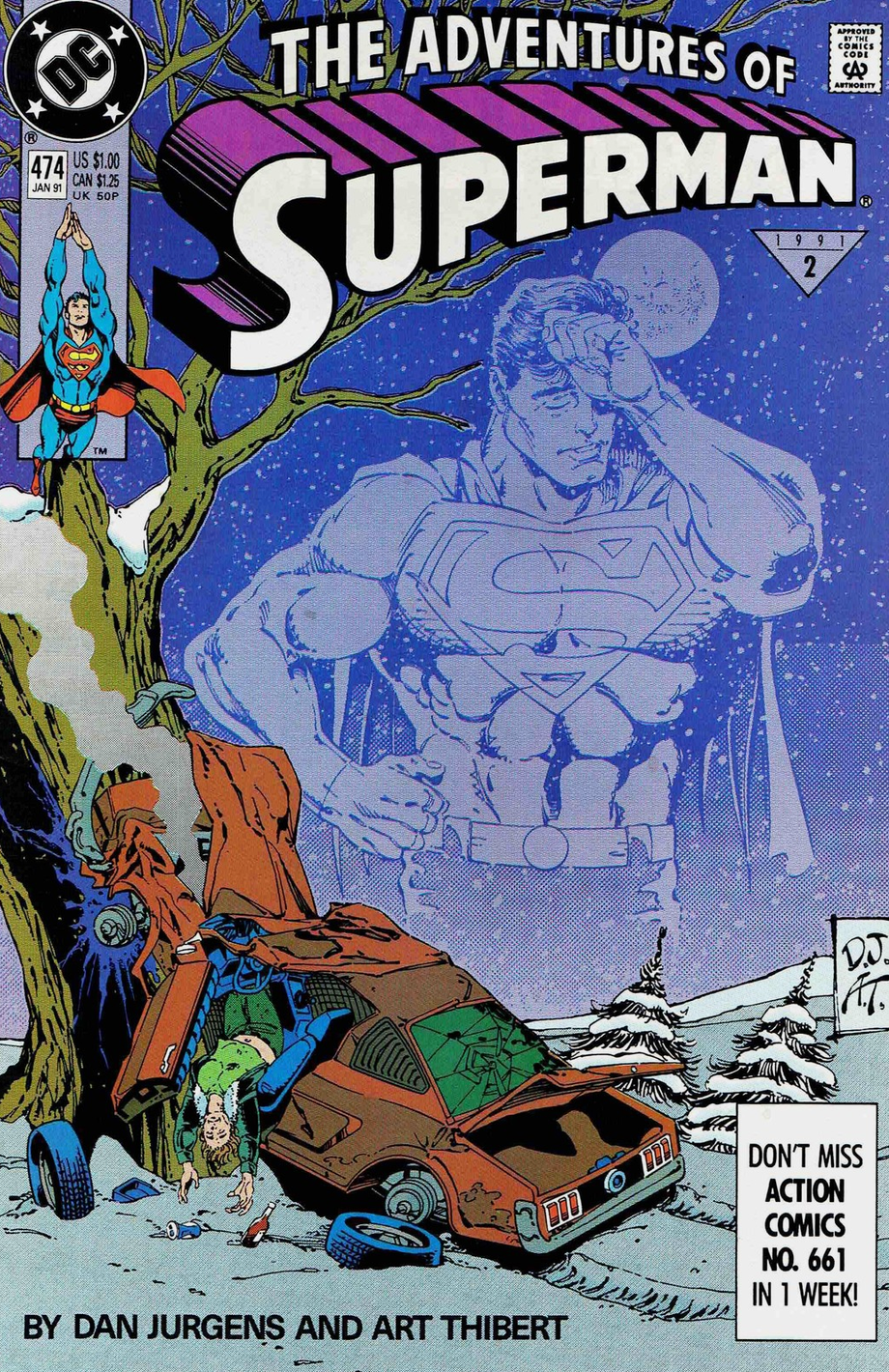 ADVENTURES OF SUPERMAN #474 1990