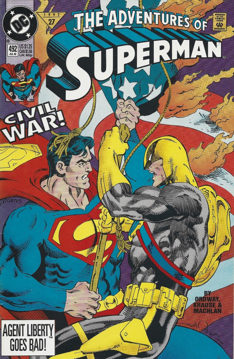ADVENTURES OF SUPERMAN #492 1992 Superman DC COMCS