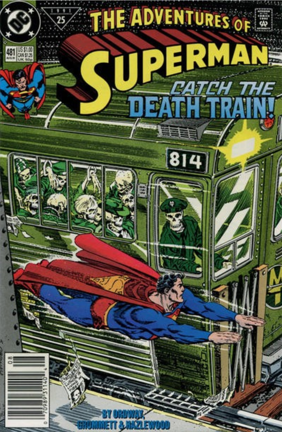 ADVENTURES OF SUPERMAN #481 1991 NEWSSTAND Superman DC COMCS
