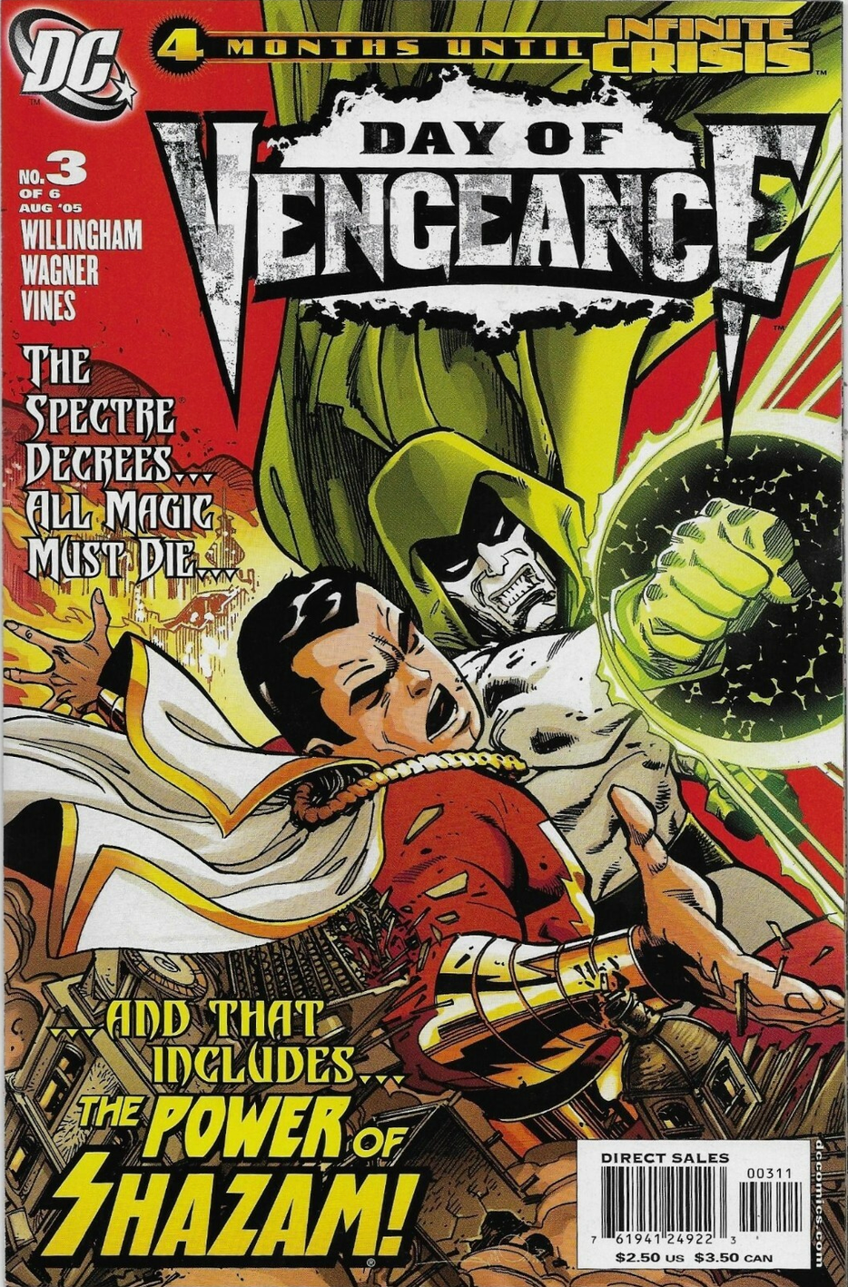 DAY OF VENGEANCE #3 SHAZAM THE SPECTRE 2005