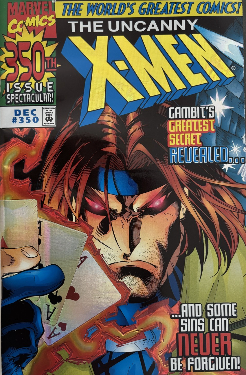 X-MEN #350 HOLOFOIL GAMBIT 1997