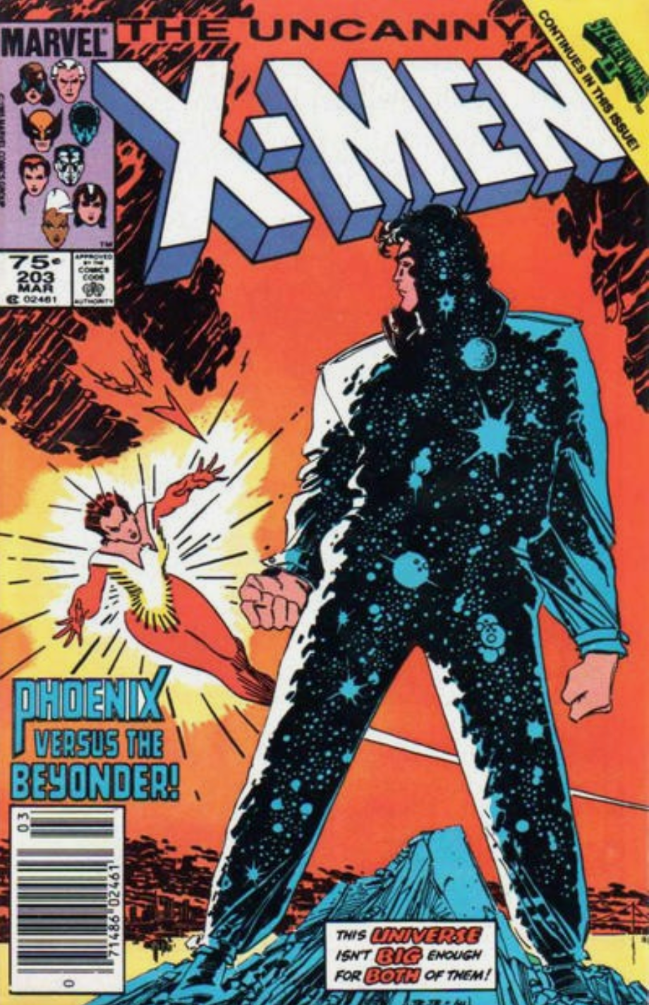 X-MEN #203 1986 NEWSSTAND