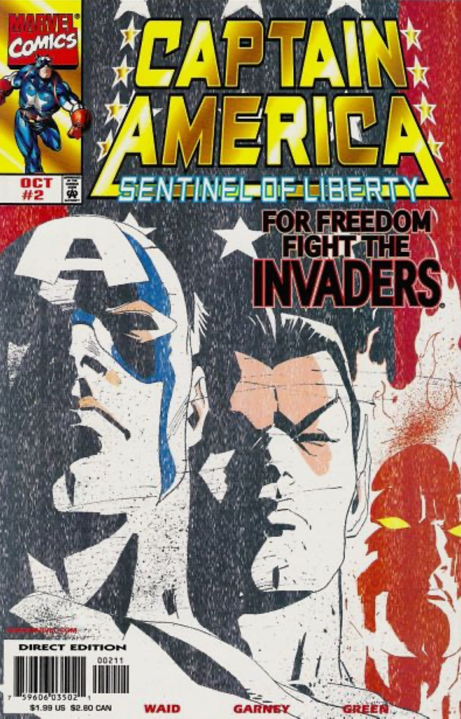 Captain American Sentinel of Liberty #2 1998 Captain America MARVEL COMCS