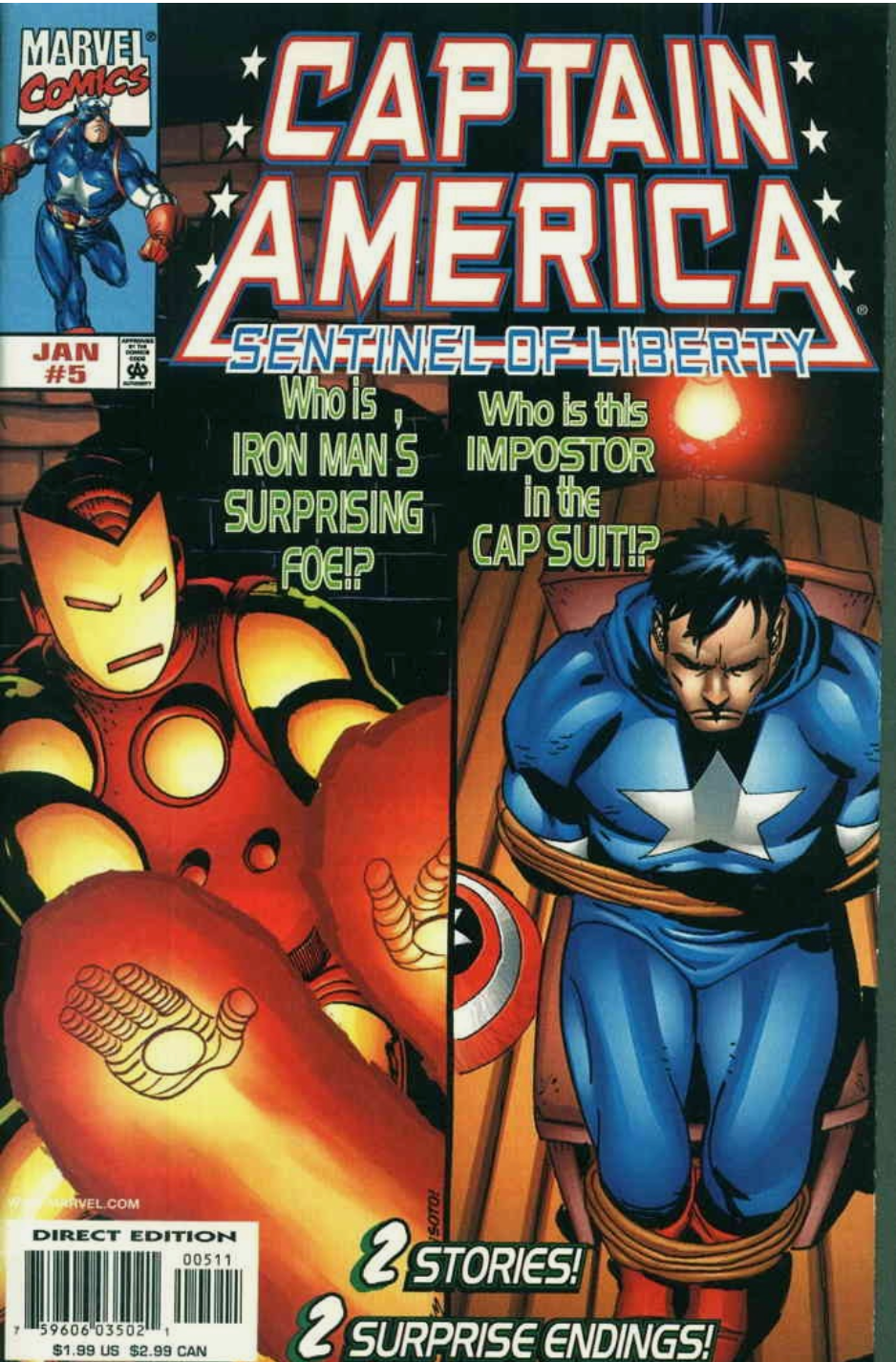 Captain American Sentinel of Liberty #5 1998 Captain America MARVEL COMCS
