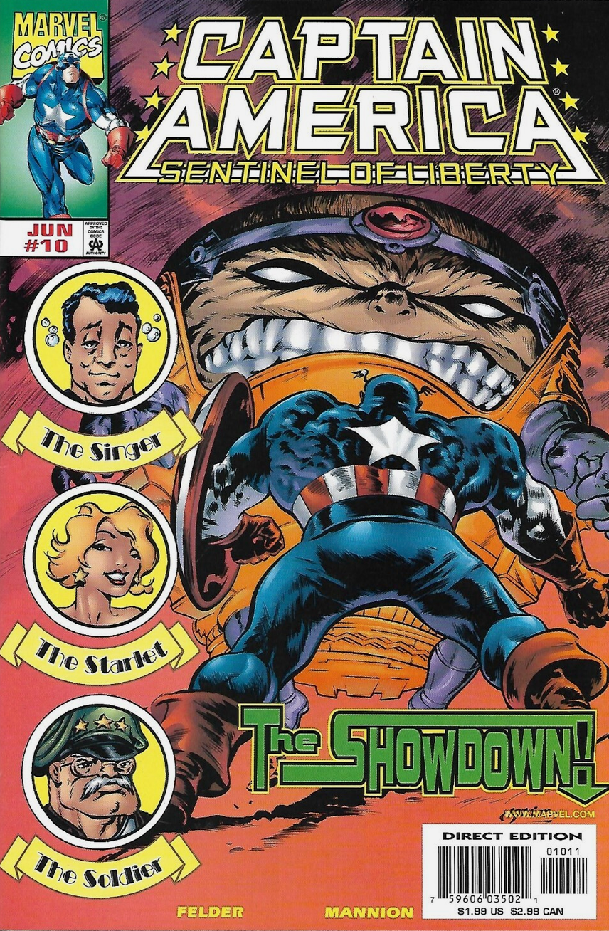 Captain American Sentinel of Liberty #10 1999 Captain America MARVEL COMCS
