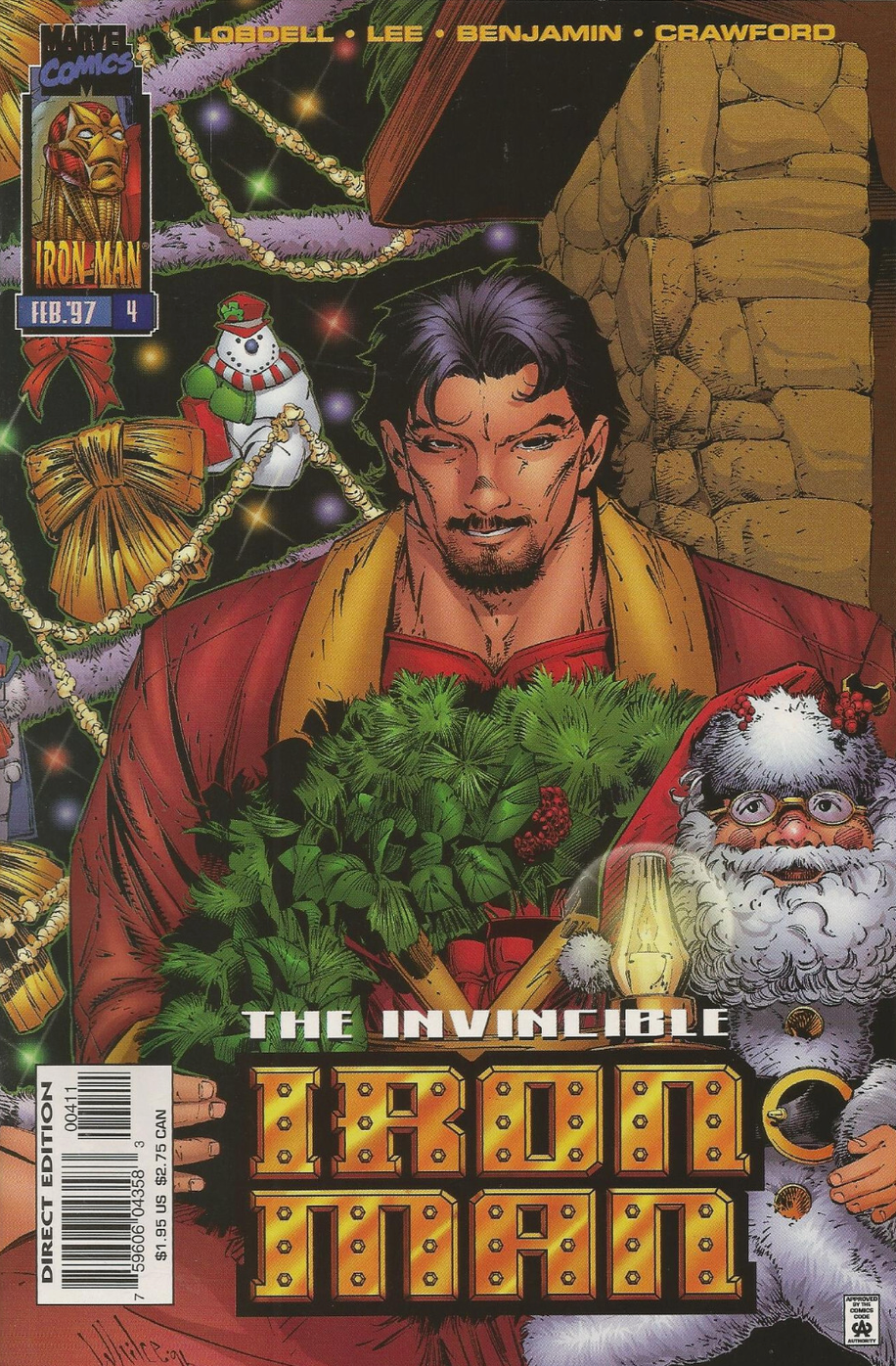 Iron Man #4 Holiday Cover 1997 Iron Man MARVEL COMCS