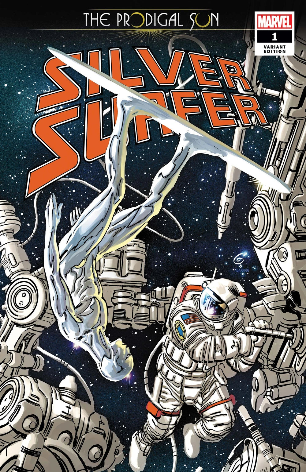 SILVER SURFER PRODIGAL SUN #1 GARNEY VARIANT 2019 Silver Surfer MARVEL COMICS
