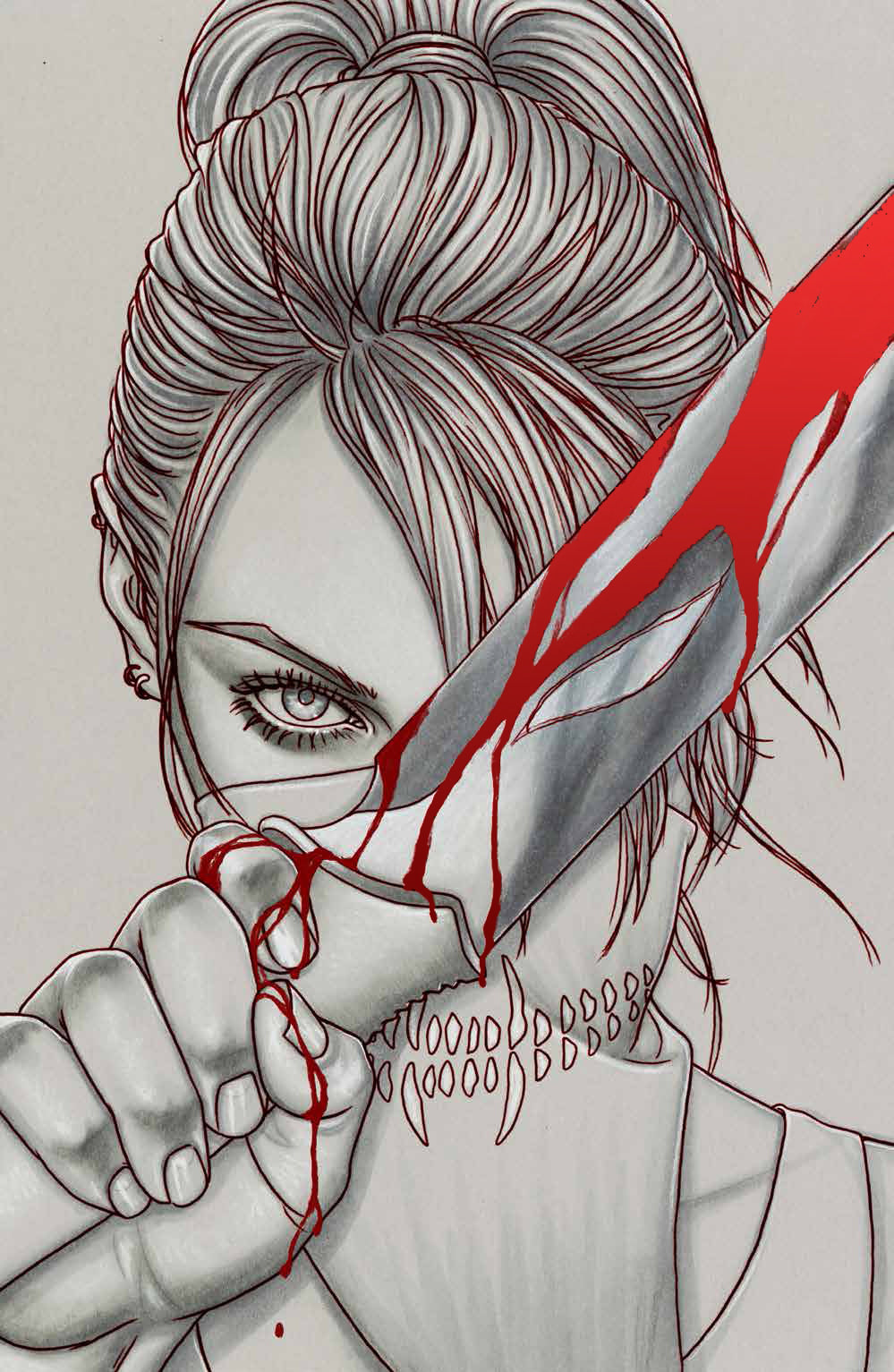 SOMETHING IS KILLING THE CHILDREN ARCHIVE EDITION #1 SSCO GREYSCALE FRISON BLOOD FOIL VARIANT 2025 Something is Killing the Children BOOM! STUDIOS