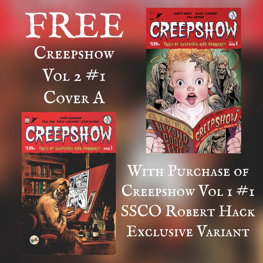 CREEPSHOW #1 SSCO ROBERT HACK VARIANT 2022 with FREE CREEPSHOW VOL 2 #1 Cover A