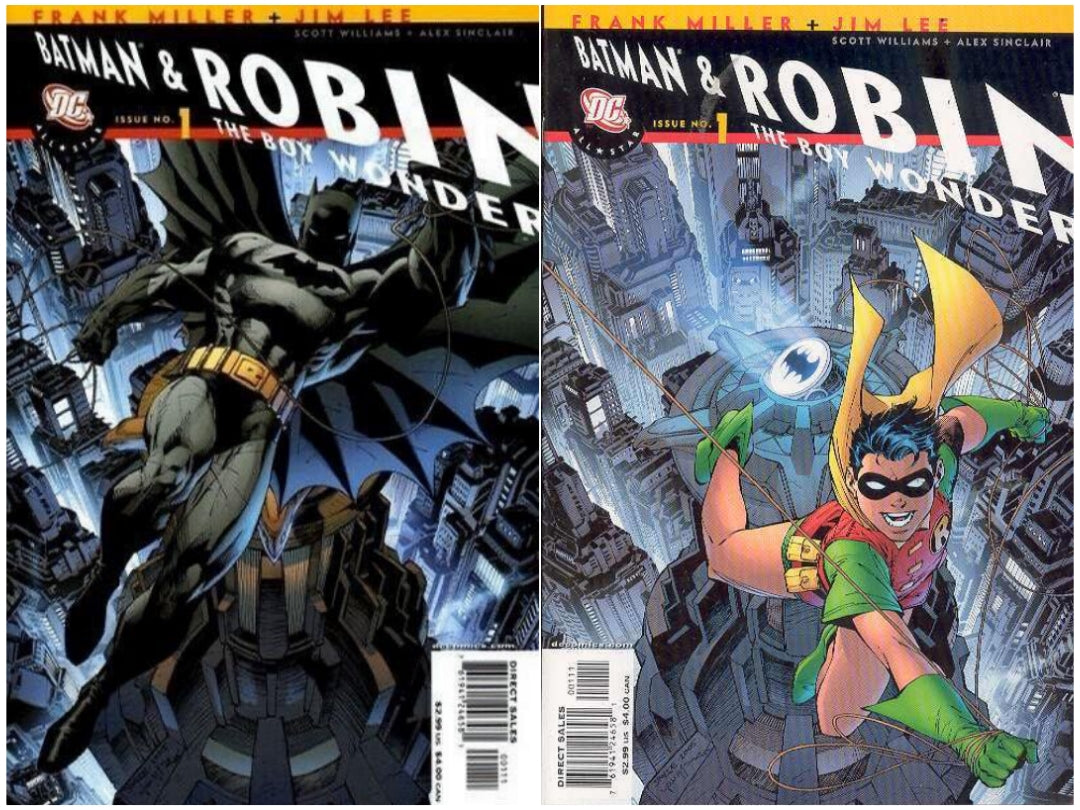 ALL STAR BATMAN AND ROBIN THE BOY WONDER #1 2005 SET OF 2