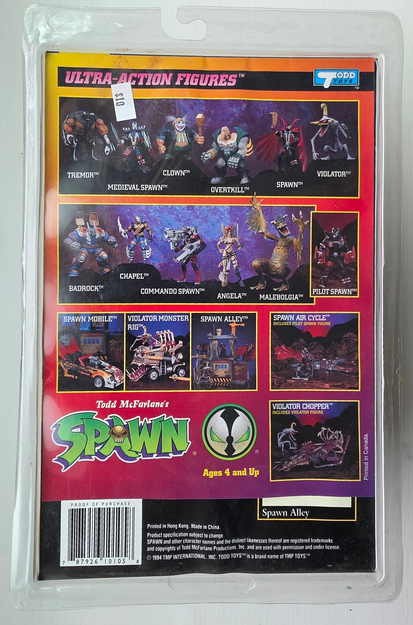 MCFARLANE TOYS SPAWN CLOWN HEAD TURNS INTO VIOLATOR MONSTER HEAD WITH COMIC BOOK Spawn Todd Toys