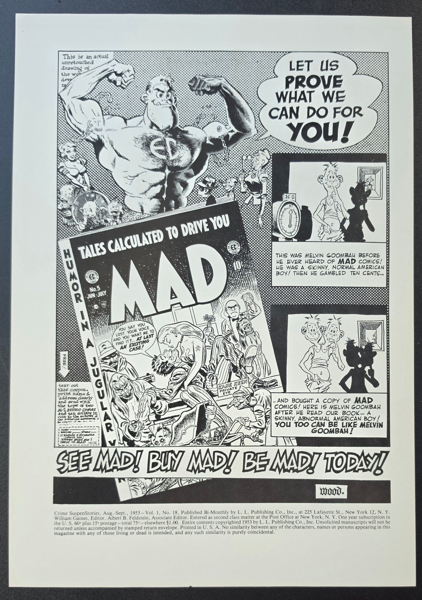 CRIME SUSPENSTORIES #18 PRINT EC Comics EC Comics
