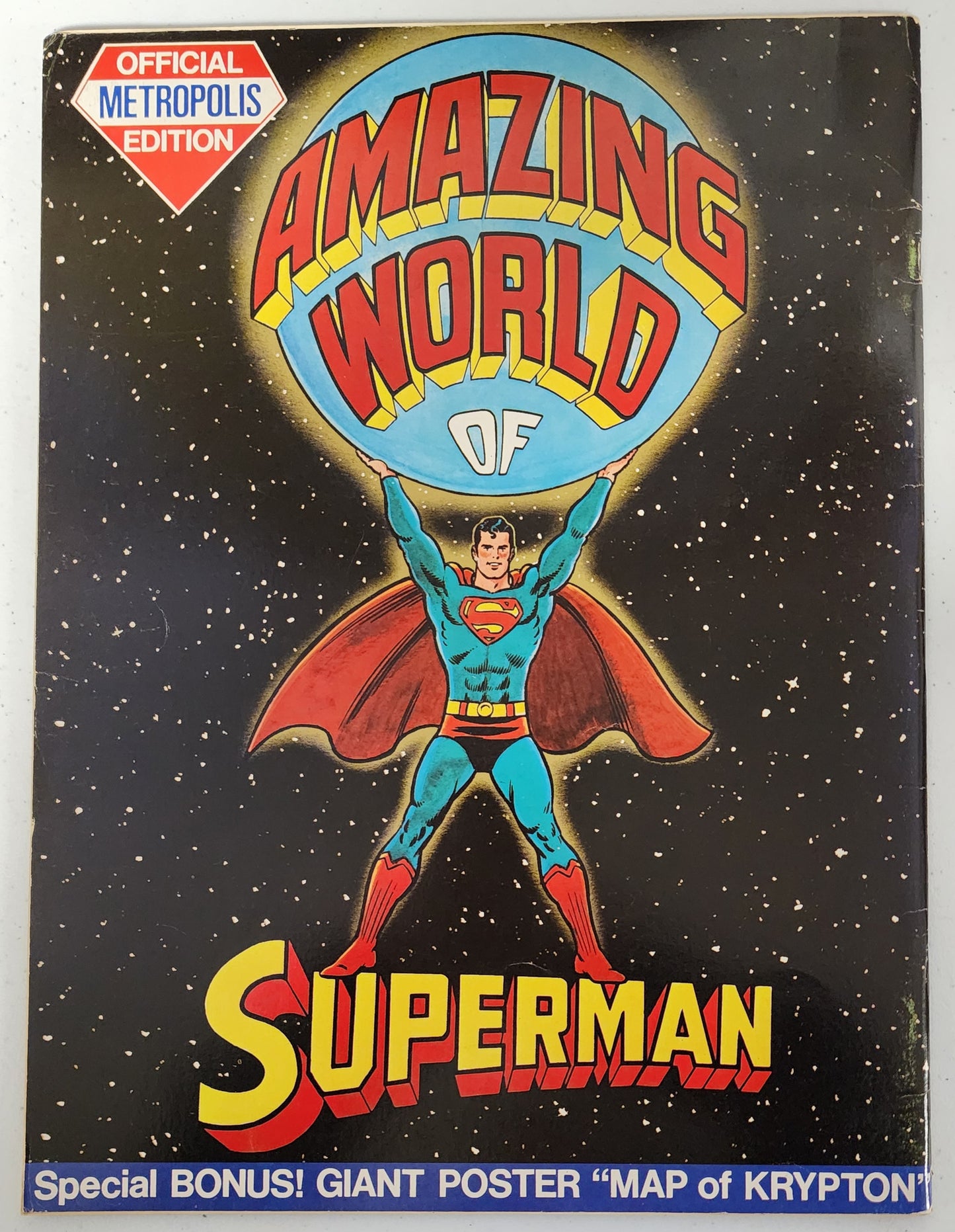 AMAZING WORLD OF SUPERMAN OFFICIAL METROPOLIS EDITION TREASURY SIZE 1973 Justice League of America DC COMICS
