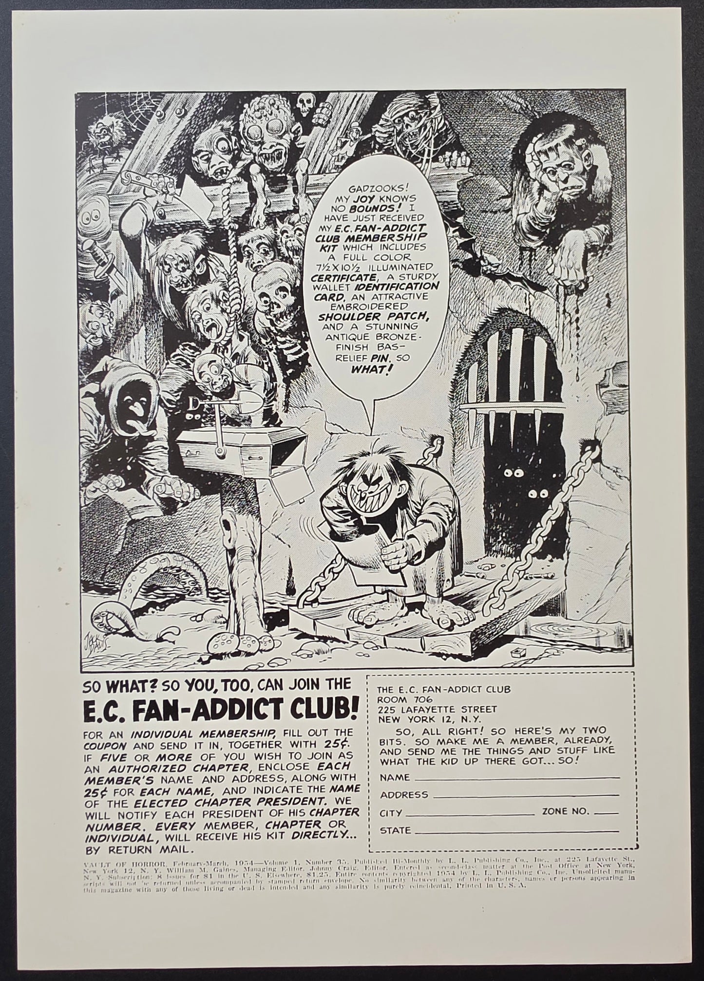 EC COMICS VAULT OF HORROR #35 PRINT EC Comics EC Comics