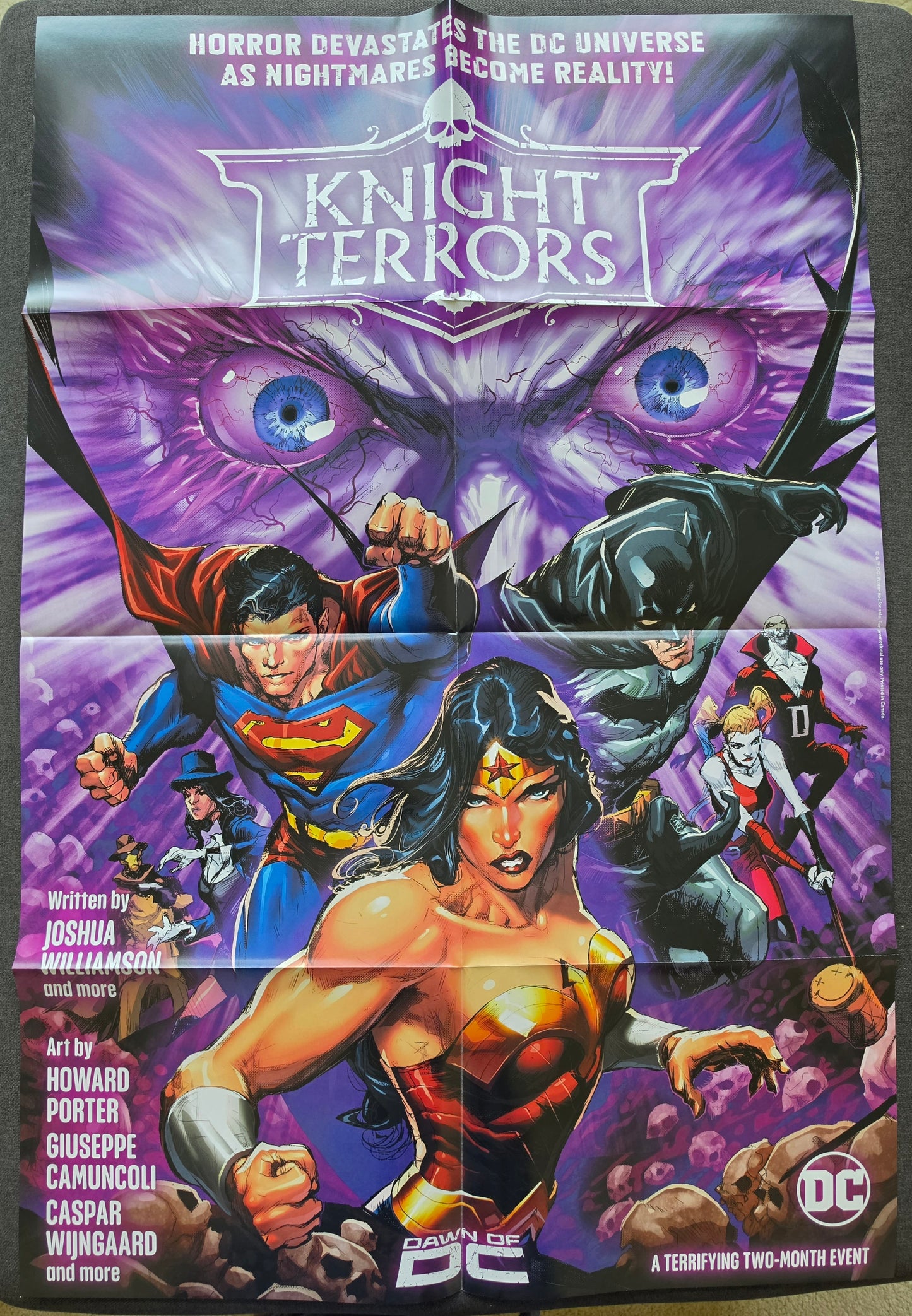 KNIGHT TERRORS FOLDED PROMOTIONAL POSTER