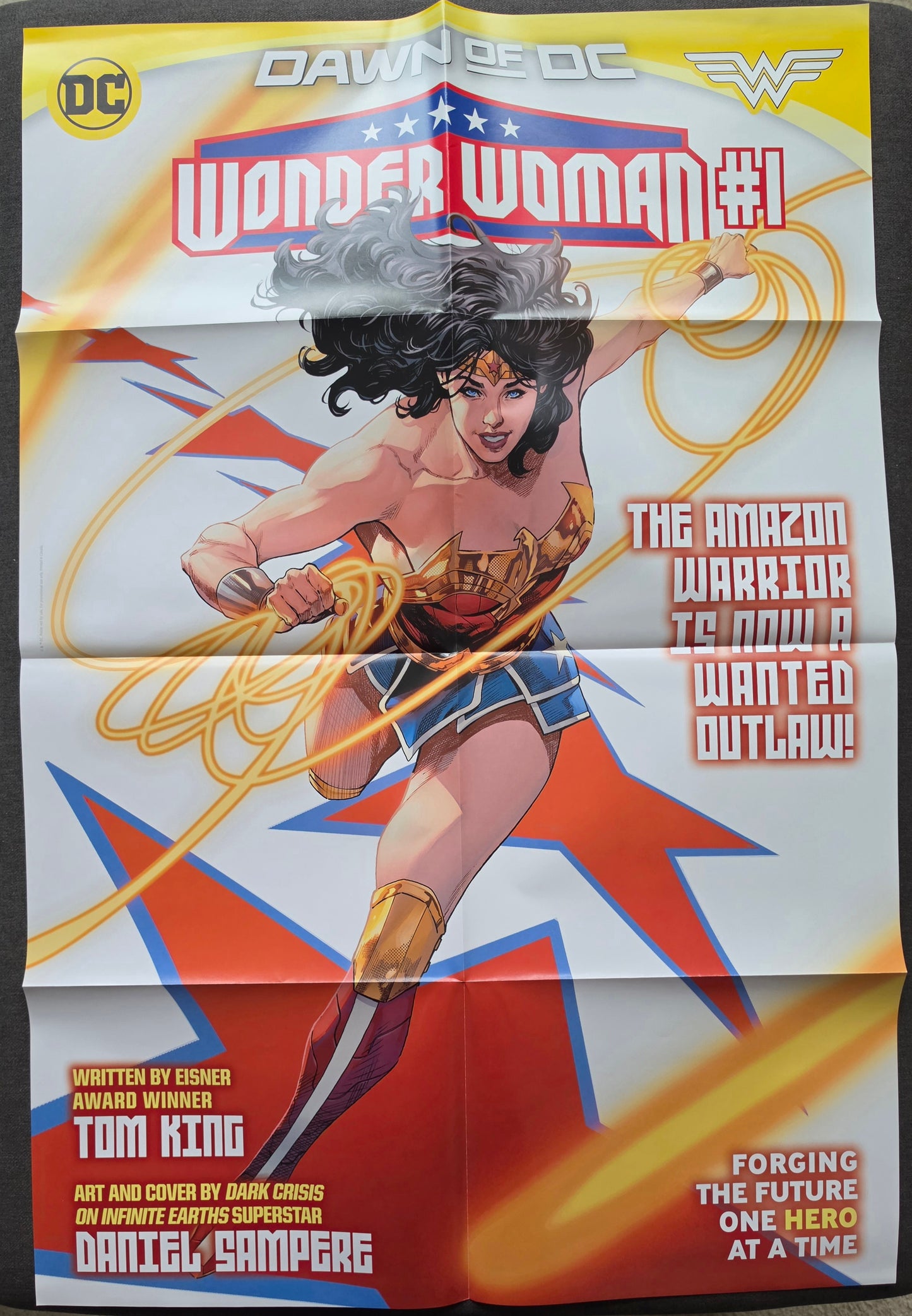 WONDER WOMAN DAWN OF DC FOLDED PROMOTIONAL POSTER