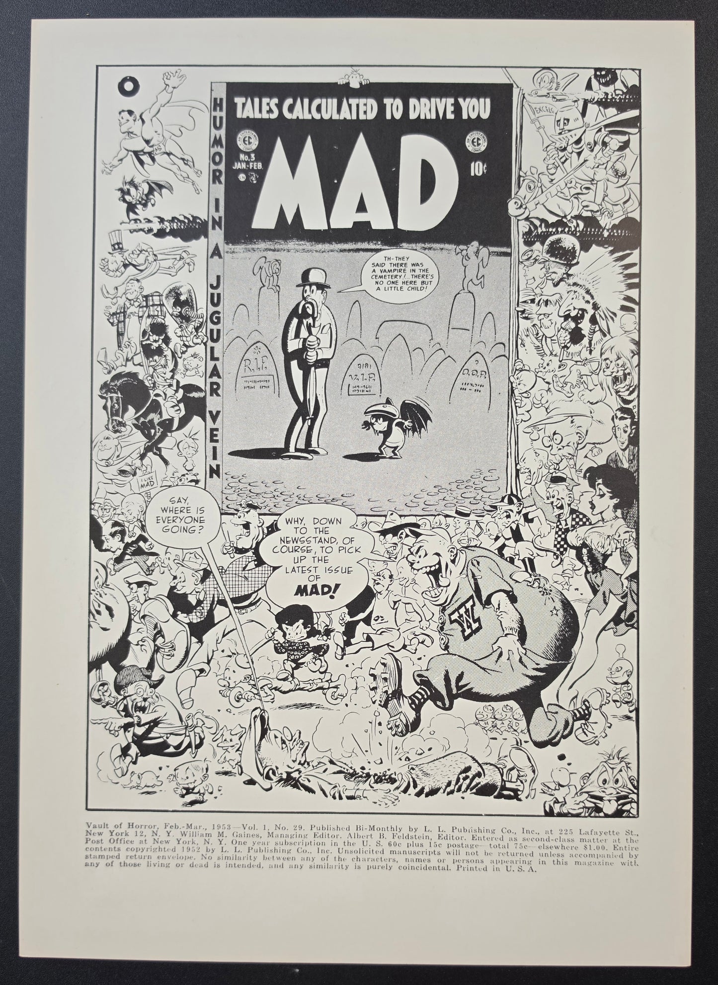 EC COMICS VAULT OF HORROR #29 PRINT EC Comics EC Comics